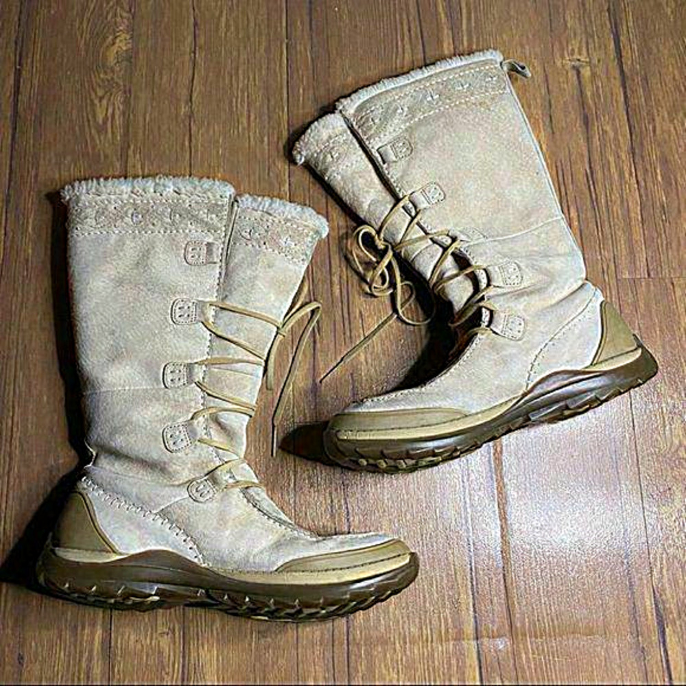 Caterpillar Polartec Suede Lace Up Boots Size 10W